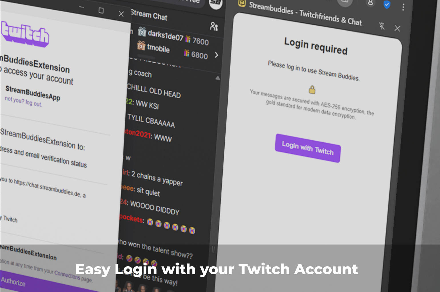Streambuddies Twitchfriends and Chat Authentication