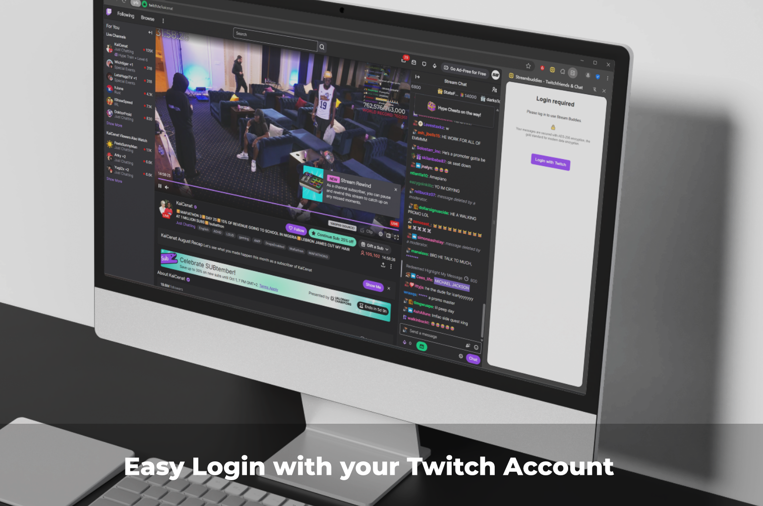 Streambuddies Twitchfriends and Chat Login