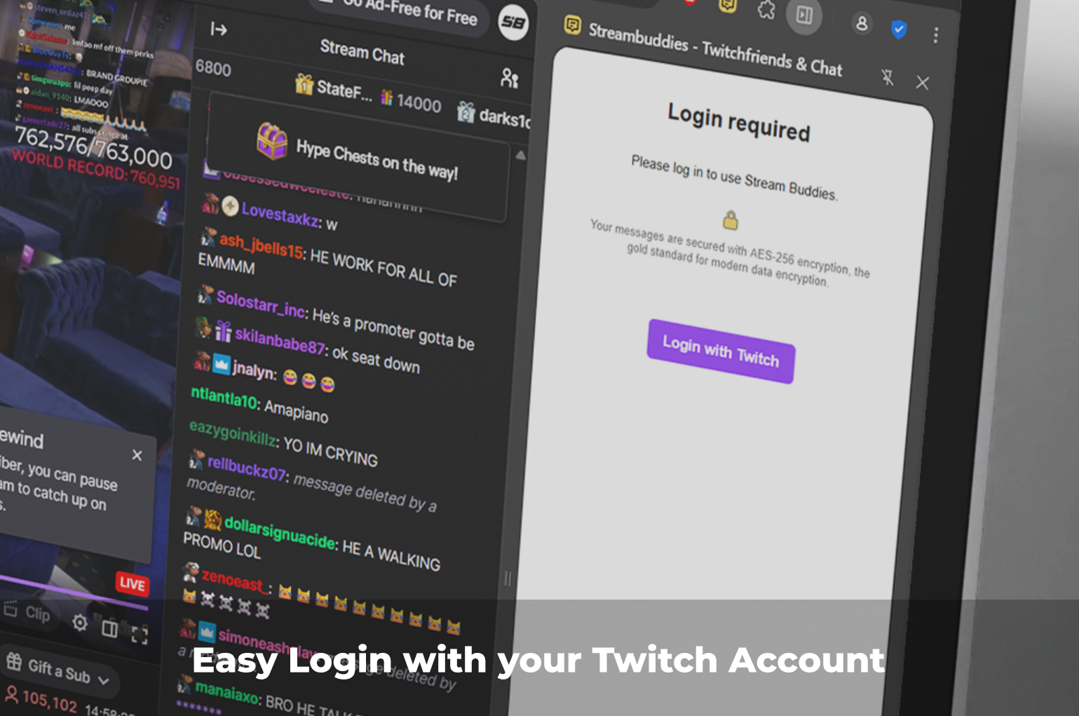 Streambuddies Twitchfriends and Chat Login